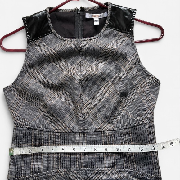 DEREK LAM 10 CROSBY Plaid Fit & Flare Mini Preppy Gray Dress size 2 - Picture 8 of 11